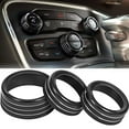 thumbnail image 2 of Air Conditioning Volume Radio Button Knob Cover For Dodge Challenger Charger Accessories 2015-2020, 2 of 7
