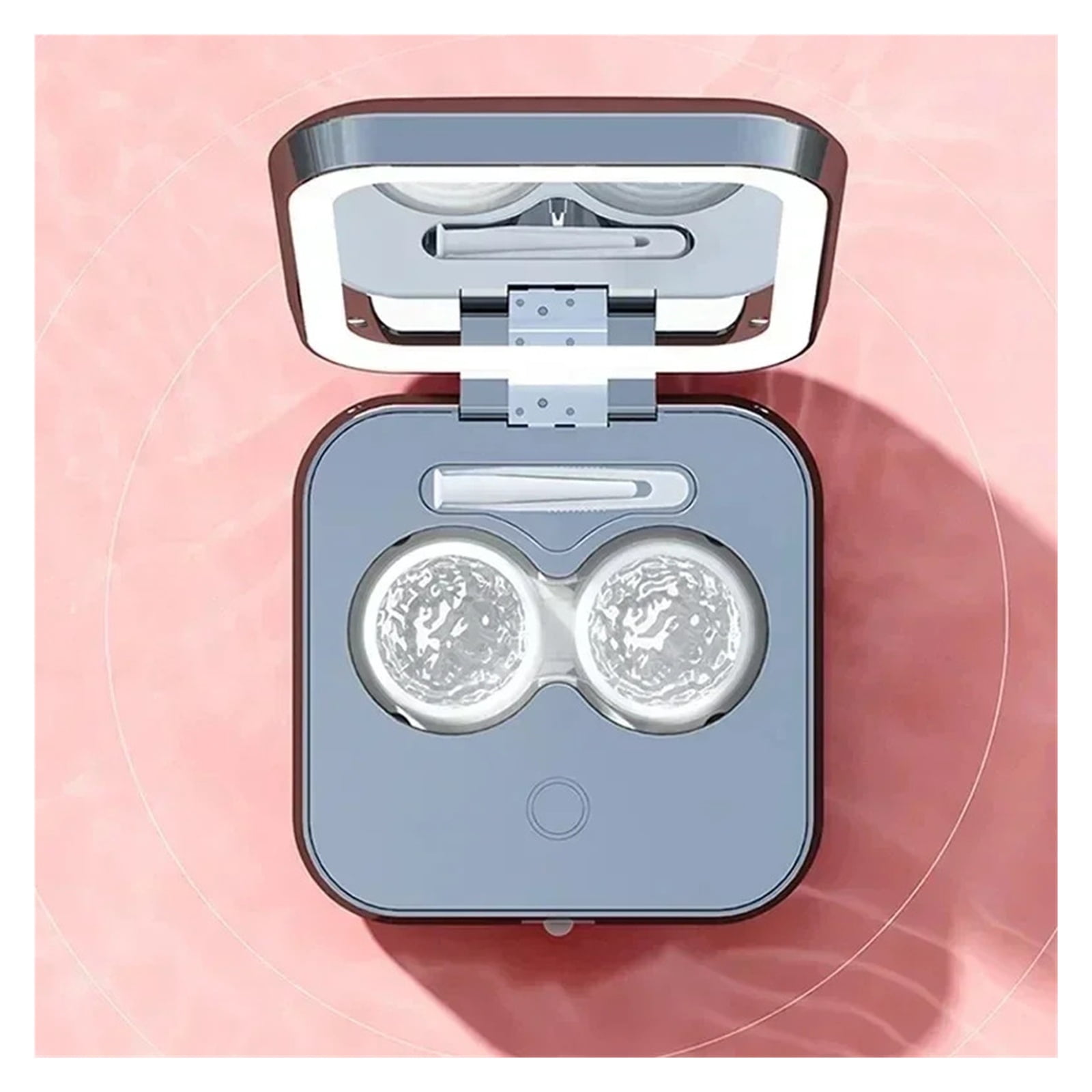 Ultrasonic Cleaner Mini Contact Lens Cleaning Machine Cleaning Case 47000Hz with LED Lights