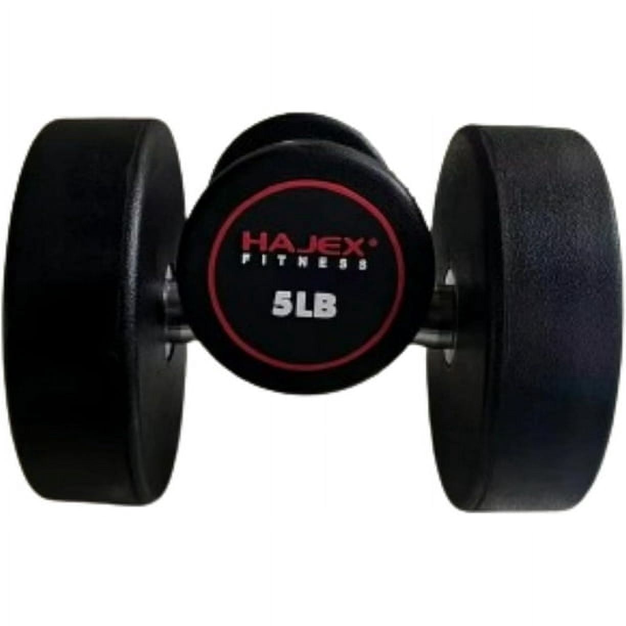 HAJEX Standard Round Dumbbells Set - Pairs of 5 LB, 10 LB, 15 LB, 20 LB, 25 LB, 30 LB, 35 LB, 40 LB, 45 LB, & 50 LB Dumbbells in Set
