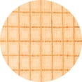 thumbnail image 1 of Ahgly Company Indoor Round Solid Orange Modern Area Rugs, 6' Round, 1 of 4