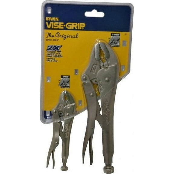 Irwin 2 Piece Locking Plier Set Comes in Display Card