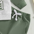 thumbnail image 5 of HCNTES Baby Boy Winter Clothes Toddler Baby Boy Fall Winter Clothes Letter Graphic Long Sleeve Sweatshirt Pullover Tops Outfit Set, 5 of 6