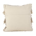 thumbnail image 3 of Saro Lifestyle Moroccan Wedding Blanket Style Fringe Cotton Down Filled Throw Pillow, 3 of 4