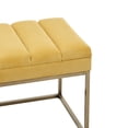 thumbnail image 5 of New Pacific Direct Darius KD Fabric Bench in Montello Yellow, 5 of 5