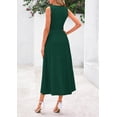 thumbnail image 2 of Vestido PRETTYGARDEN 2025 Midi Plisado sin Mangas Verde Oscuro M, 2 of 8