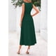 thumbnail image 2 of Vestido PRETTYGARDEN sin mangas midi línea A verde oscuro XXL, 2 of 8