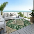 thumbnail image 6 of Addison Rugs Chantille Indoor/Outdoor Traditional Global Emerald Washable Rectangle Rug, 3' x 5', 6 of 6