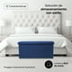 thumbnail image 4 of Baúl Plegable De Almacenamiento Tipo Taburete Con Asiento Acolchonado En Color Azul, 4 of 6