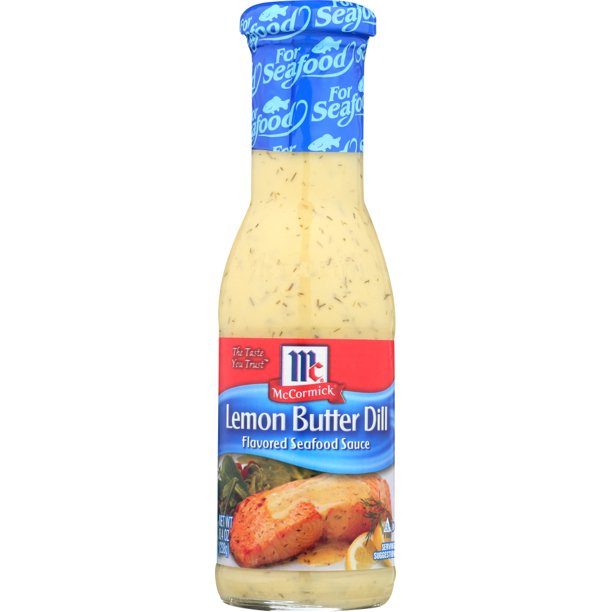 Lemon Butter Dill Flavored Seafood Sauce, 8.4 oz, 1 Pack