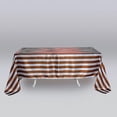 thumbnail image 4 of BalsaCircle 90" x 132" Gold White Stripes Satin Rectangle Tablecloth Dining Table Linens, 4 of 7