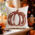 thumbnail image 4 of Fall Halloween Pumpkin Tufted Throw Pillow Cover Embroidered Decorative Cushion Cover Holiday Couch Sofa Bed Home Decor Pillowcase, 4 of 6
