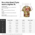thumbnail image 5 of Fotbe Bright Mushrooms Camisa Estampada de Manga Corta para Hombre, Casual de Verano, Estilo Playero, Sin Arrugas-Medium, 5 of 5