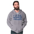 thumbnail image 5 of US Air Force My Dad Defending Freedom Zip Up Hoodie Men's Women's Brisco Brands L, 5 of 6