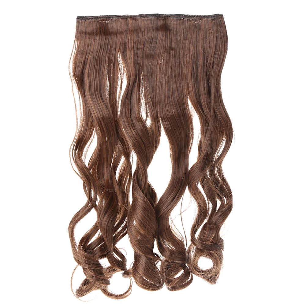 24'' 60cm Long Curly Hair Extension Women Waving Hairs 5 Clips in Hair