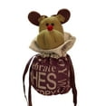 thumbnail image 2 of Oleegame 2PC Christmas Drawstring Bag 3D Design Fabric Gift Bags For Favors And Decorations Super Cute Snowman, 2 of 9