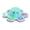 Blue, variant on YIFAEUX Fidget Spinner Octopus Shape Rotating Stress Relief Gyro Portable Decompression Spinner Concentration Aid