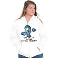 thumbnail image 4 of Mega Man Video Game 8bit Gaming Nerd Unisex Plus Size Zip Hoodie Brisco Brands 3X, 4 of 6