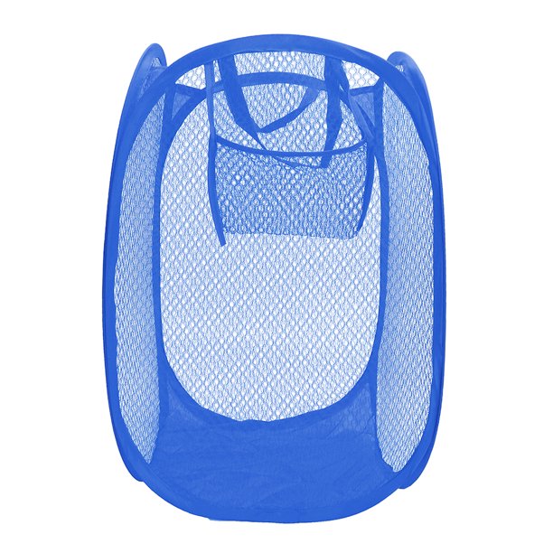 Strong Mesh Popup Laundry Hamper Laundry Basket With Durable Handles Large Capacity And Fold Flat For Storage Odors Moisture Proof Black Blue Red Pink 1 Pack Walmart Com Walmart Com