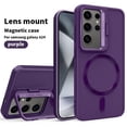 thumbnail image 1 of Camera Holder Case For Samsung Galaxy S24 Ultra S23 Plus Cover Magnetic For Magsafe Wireless Charge Shockproof Protector Shell, 1 of 6