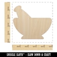 thumbnail image 2 of Mortar and Pestle Pharmacy Alchemy Icon Wood Shape Unfinished Piece Cutout Craft DIY Projects - 4.70 Inch Size - 1/8 Inch Thick, 2 of 7
