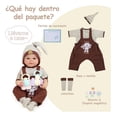thumbnail image 3 of Muñeca Reborn, totalmente de silicona, 50 cm, bañable, SQTC, 3 of 3