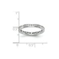 thumbnail image 6 of 14k White Gold Princess Cut Diamond Eternity Wedding Band Anniversary Ring Size 6.5 - 1 Ct., 6 of 6