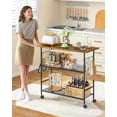 thumbnail image 4 of Carrito de Cocina TresHio con Ruedas, 3 Estantes y 6 Ganchos, 4 of 8