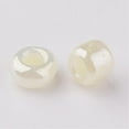 thumbnail image 2 of 50g 12/0 Ceylon Round Glass Seed Beads Lemon Chiffon 2mm in diameter hole:1mm about 3303pcs/50g, 2 of 3