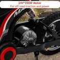 thumbnail image 4 of Historyli Moto eléctrica todoterreno para niños de 3 a 10 años, 350 W, velocidad máxima de 22,8 km/h, 2 modos de velocidad, color rojo, 4 of 8