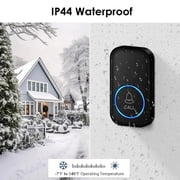 AISUO Wireless Caregiver Pager, Emergency Call Button for Elderly, 1000+ Feet Transmission Range, IP55 Waterproof Senior Alert Calling System for Patient and Disabled Home Care