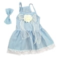 thumbnail image 1 of Vestido de princesa para perro, decoración con lazo, bonito vestido para mascota, gatito, cachorro, perros pequeños, medianos, gatos, ropa de verano para cachorros, 1 of 6