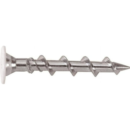 

02277 Wall-Dog - 1/4-Inch by 1-1/2-Inch White Wafer Head Light Duty Anchor 100 Per Box