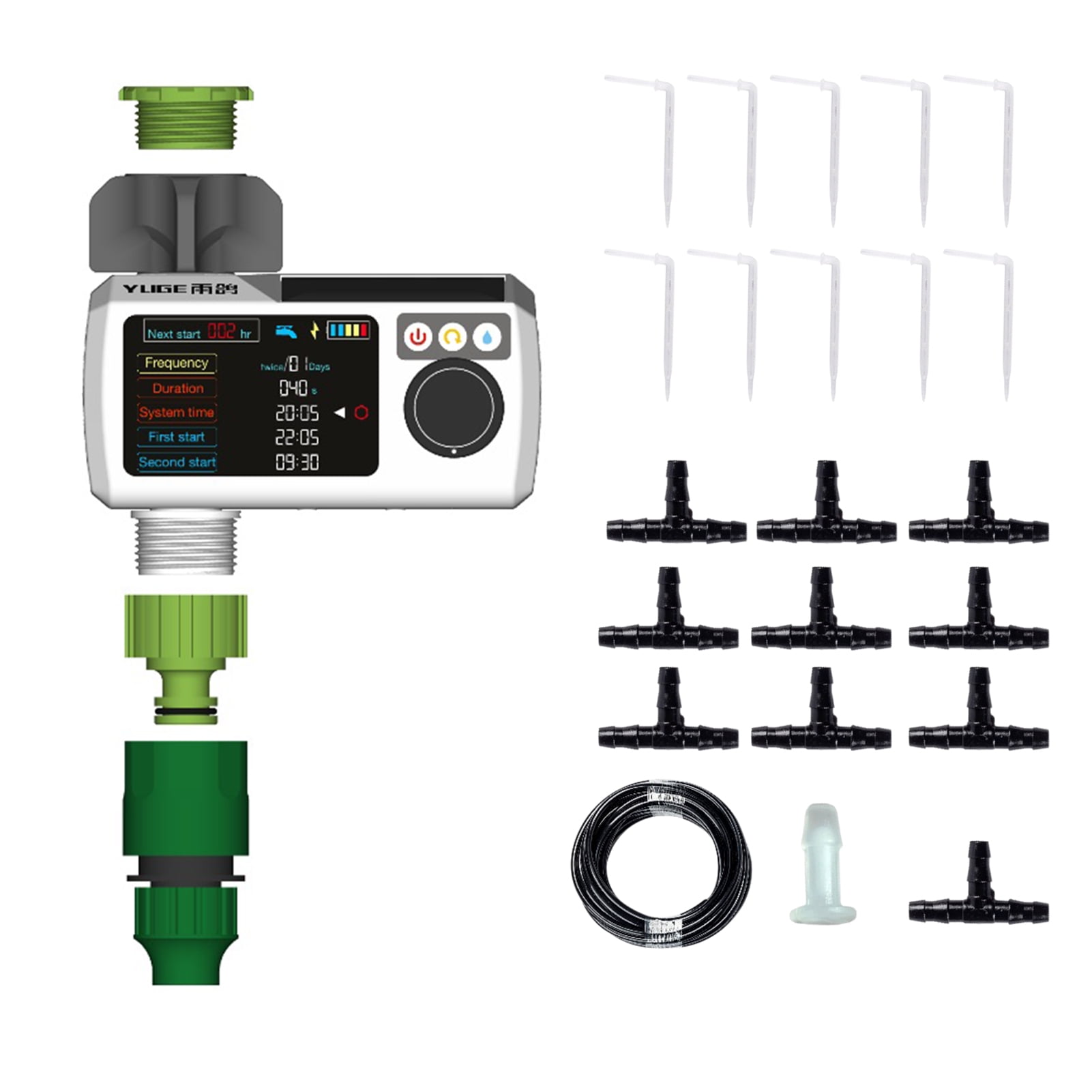 dodocool 32.8ft DIY Drips Irrigation Kit with Solar Powered Watering