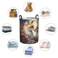 thumbnail image 3 of Lsque Romantic Flower Fox pattern Laundry Hamper Basket, Tall Woven Rope Hamper Basket for Clothes, Lightweight Storage Basket, Collapsible Waterproof-Medium, 3 of 8