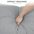 thumbnail image 6 of Yeahumalia Outdoor Patio Chair Deep Seat Cushions 23'' x 24'' with Removable Cover, Water and Fade Resistant, Light Grey, 6 of 7