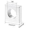 thumbnail image 3 of Unique Bargains Square Nuts, M4x7mmx2mm Zinc-Plated Metric Coarse Thread Assortment Kit, 100pcs, 3 of 5
