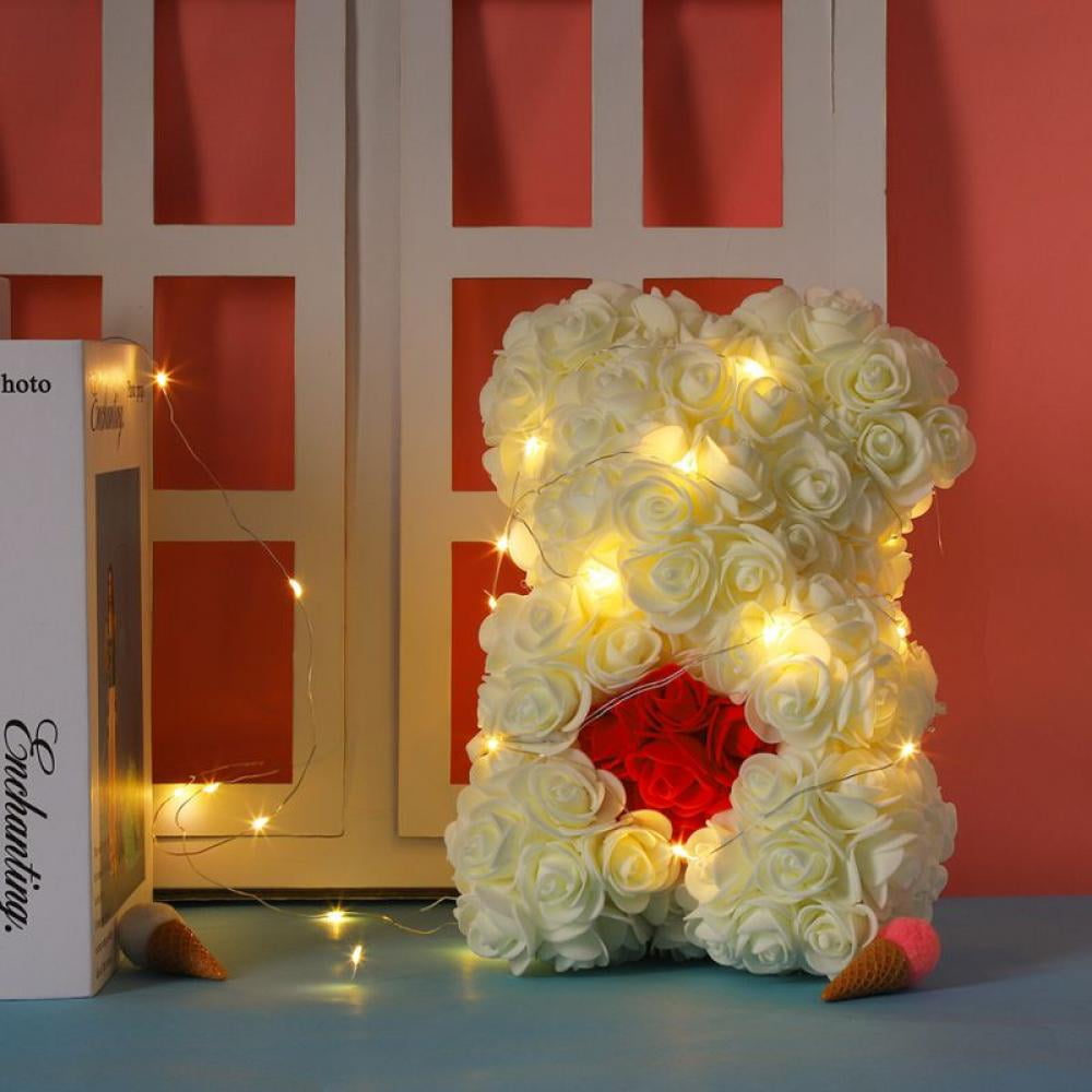 Details about   Rose Bear Flower Teddy Romantic Gifts for Girlfriend Lover Wedding Birthday 