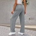 thumbnail image 7 of Wyongtao Women's Yoga Sweatpants Wide Leg Lounge Pajamas Pants Drawstring Workout Comfy Joggers Pants with Pockets,Gray XL, 7 of 7