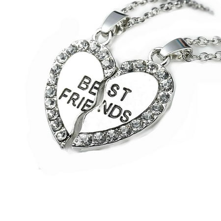 Link Cable Necklace Cable Chain Broken Heart Message 
