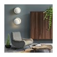 thumbnail image 4 of Lámpara de pared circular giratoria de 360 ​​grados, luz LED adecuada para luminarias decorativas en salas de estar, escaleras y pasillos, color blanco, 4 of 5