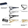 thumbnail image 4 of Pinza para corbata de acero inoxidable para hombre (dorado) Pinza para corbata minimalista con hebilla para corbata Pinza para corbata para hombre, el mejor regalo para negocios, fiestas, bodas y uso, 4 of 5