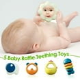 thumbnail image 4 of Baby Play Mat Baby Gym,Funny Play Piano Tummy Time Baby Activity Mat with 5 Infant Sensory Baby Toys, Music and Lights Boy & Girl Gifts for Newborn Baby 0 to 3 6 9 12 Months (Green), 4 of 6