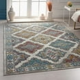thumbnail image 2 of LR Home Ada 5' x 7'6" Multi Boho Checkered Durable Indoor Area Rug, 2 of 8