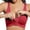 Red, variant on Everyday Bras for Women Workout for Women Sports Bra Pack of Bras Women Bras Wireless Front Closure plus Size Sports Bras for Women 2x Pack of Bra Womens plus Size Bras High Intensity Blue XL