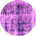 thumbnail image 1 of Ahgly Company Indoor Round Abstract Pink Modern Area Rugs, 6' Round, 1 of 4