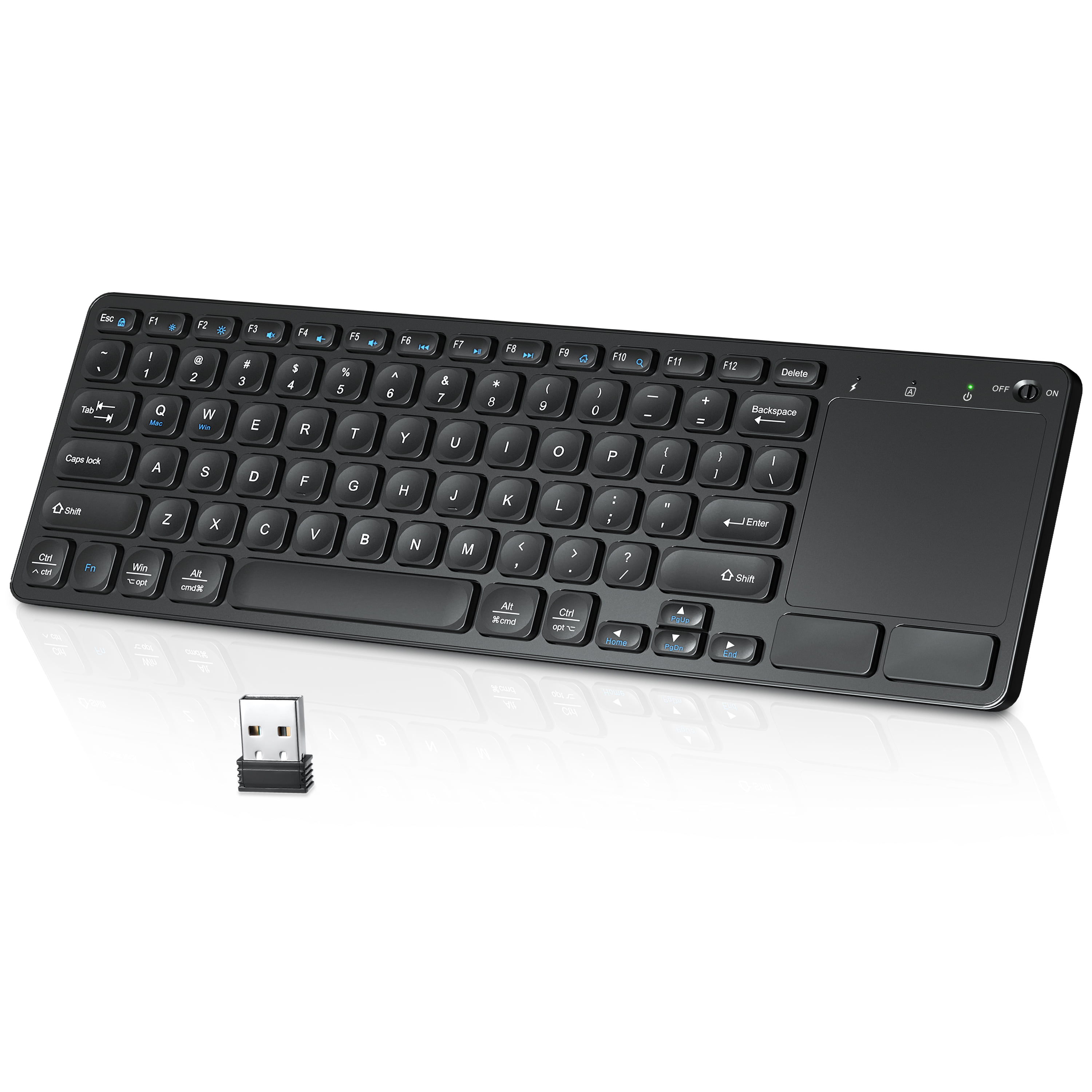 2.4GHz 26ft Wireless Keyboard and Mouse Combo Ultra-Thin Compact For PC Laptop 