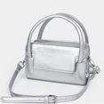 thumbnail image 5 of Bolso pequeño cuadrado plateado elegante con diseño de nicho para mujer, bolso bandolera para teléfono móvil, lápiz labial, verano 2024, 5 of 5