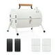 thumbnail image 1 of Parrilla De Barbacoa De Carbón Parrilla De Barbacoa De Carbón De Metal De Doble Cara Portátil Sin Humo para Acampar Fiestas De Picnic Blanco, 1 of 14