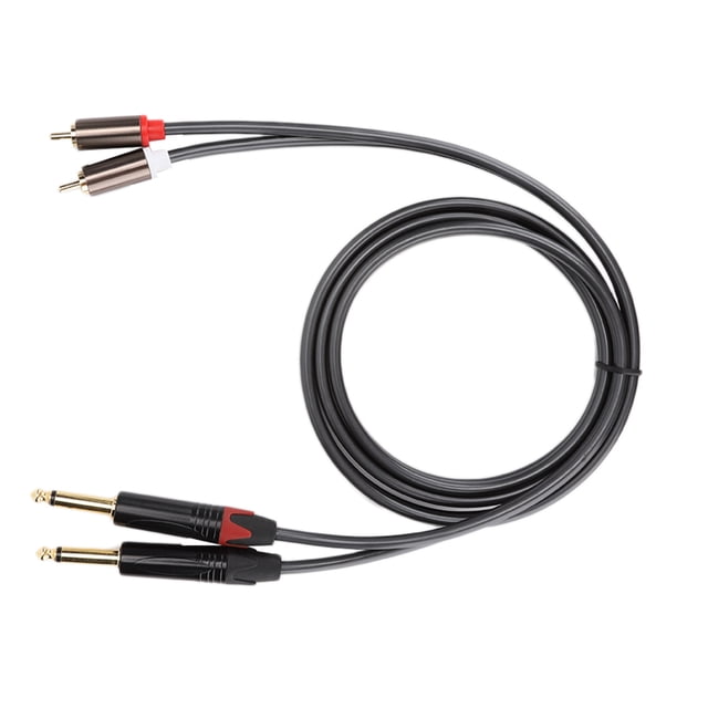 Cable adaptador de audio, cable de audio con conector chapado en oro de 1,5 m Cable de audio RCA Características líderes en su clase