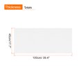 thumbnail image 2 of Uxcell Adhesive Felt Fabric Felt Sheets 45cmx100cm Peel and Stick White for DIY 1 Pcs, 2 of 7